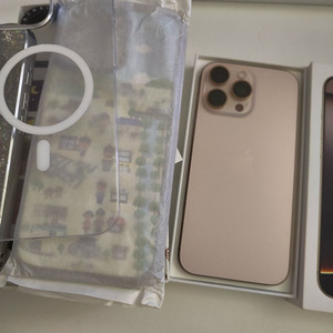 아이폰 16 프로맥스 데저트 256GB + 애케플 + 케이스,필름 이미지