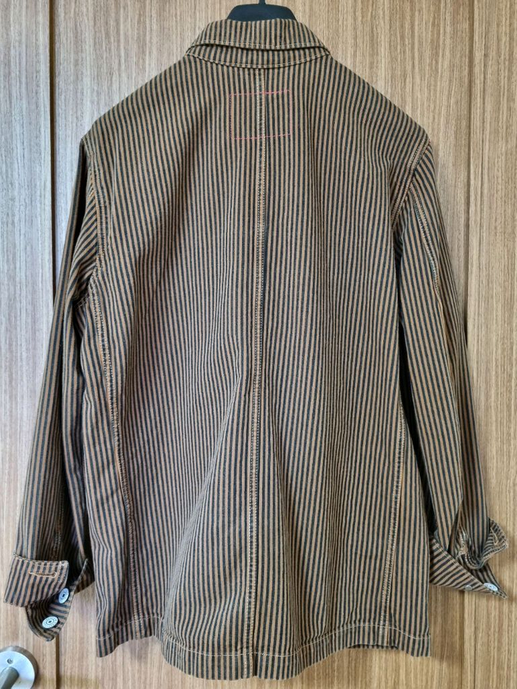 Levis Red 리바이스 레드 엔지니어 브라운 스트라이프 코트 재킷 M사이즈 국내 105사이즈 새제품 판매합니다! 이미지