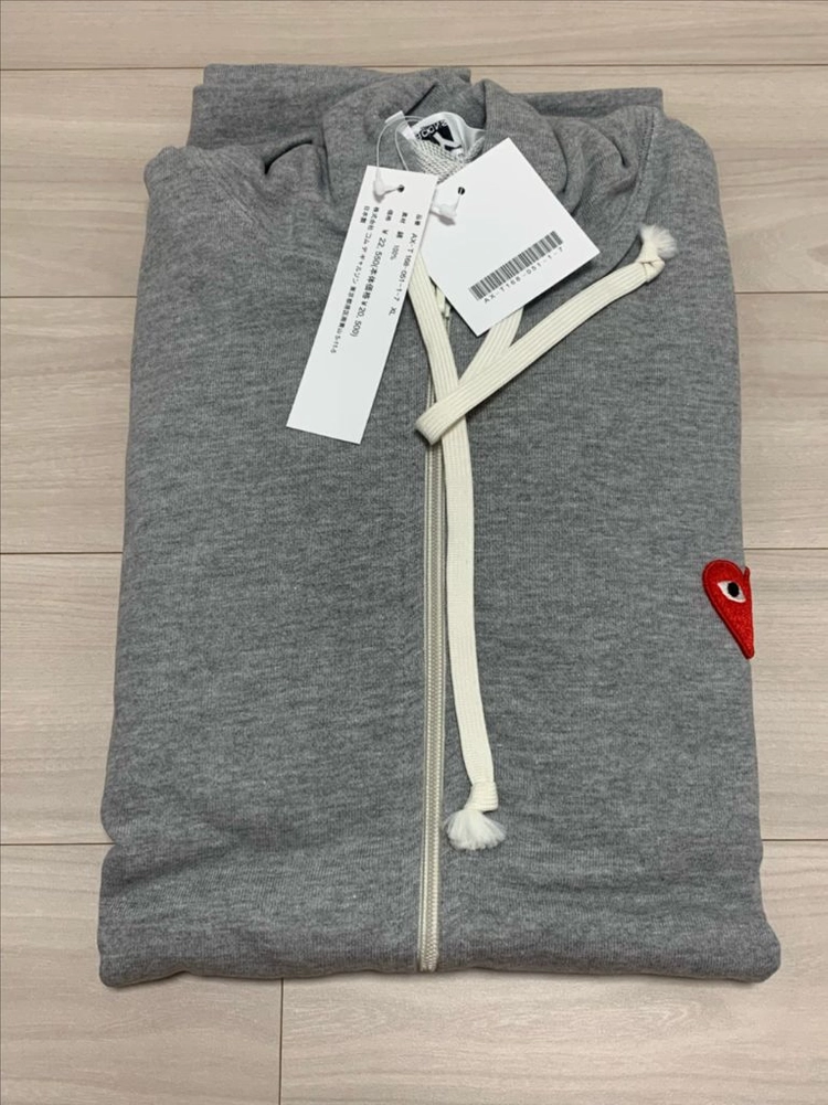 꼼데 꼼데가르송 후드집업그레이 XL 새상품 이미지