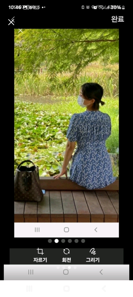 브이넥 롱 샤프란 랩 드레스 원피스 입니다 입기 좋 이미지