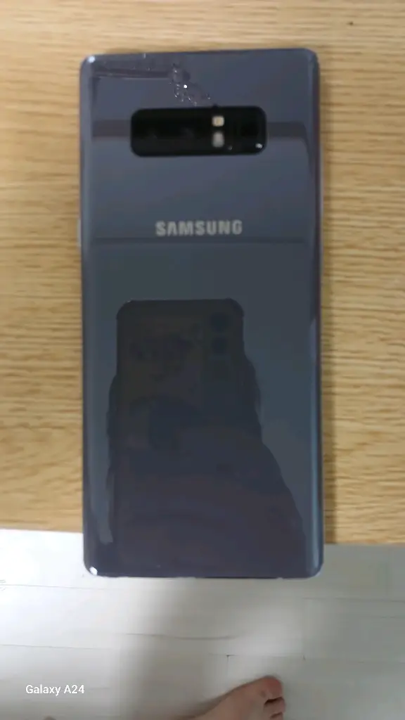 삼성 갤럭시 노트8 256GB 미드 나잇 블랙(모델명: SM-N950N)+두카티 블랙 플립커버 가죽 케이스(새상품) 이미지