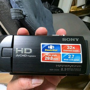 소니 핸디캠 HDR-CX220 빈티지 감성 캠코더 팝니다 (정상작동용) 이미지