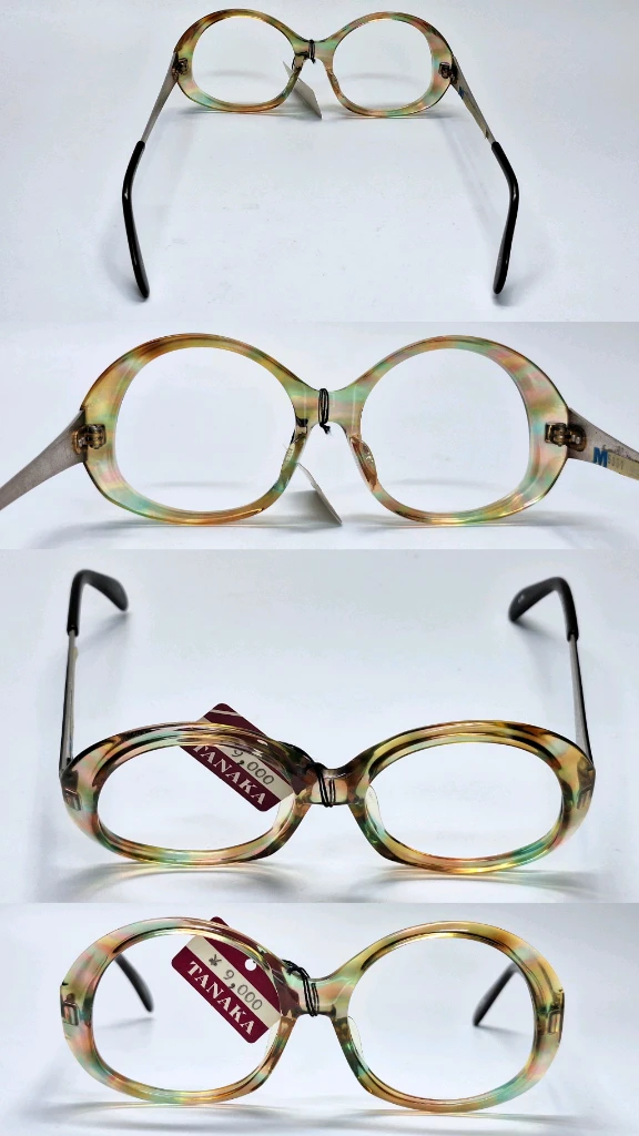 80s 독일제 빈티지 데드스톡 미사용/METZLER M5361 안경테 50mm 메츨러 콤비 뿔테 레트로 아이웨어 이미지