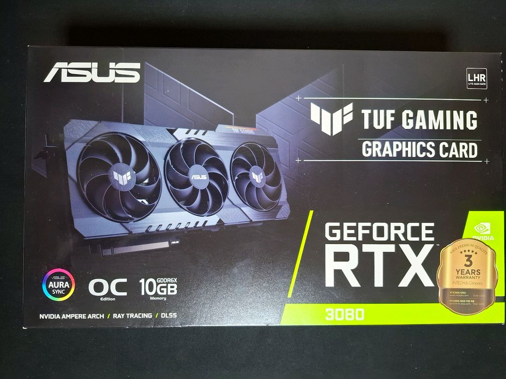 컴퓨터 그래픽카드 ASUS TUF GAMING RTX3080 10GB 이미지