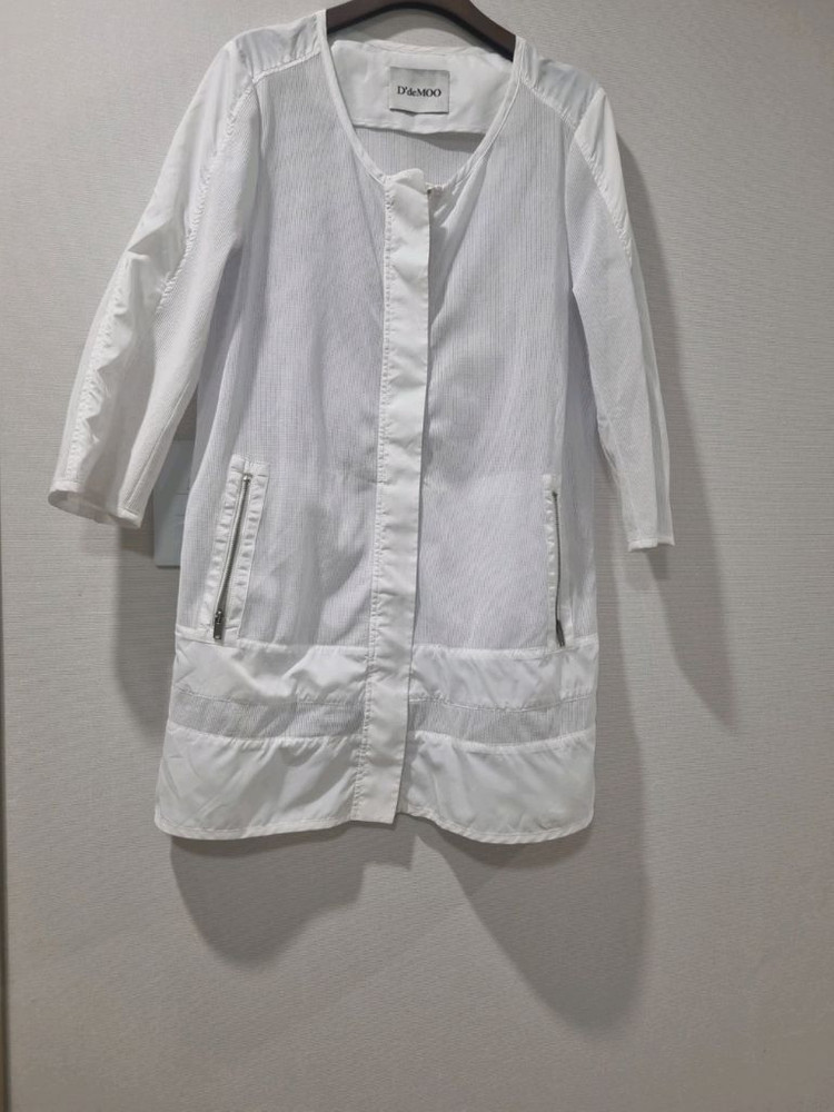 디데무 화이트 펀칭 자켓 여름용 이미지