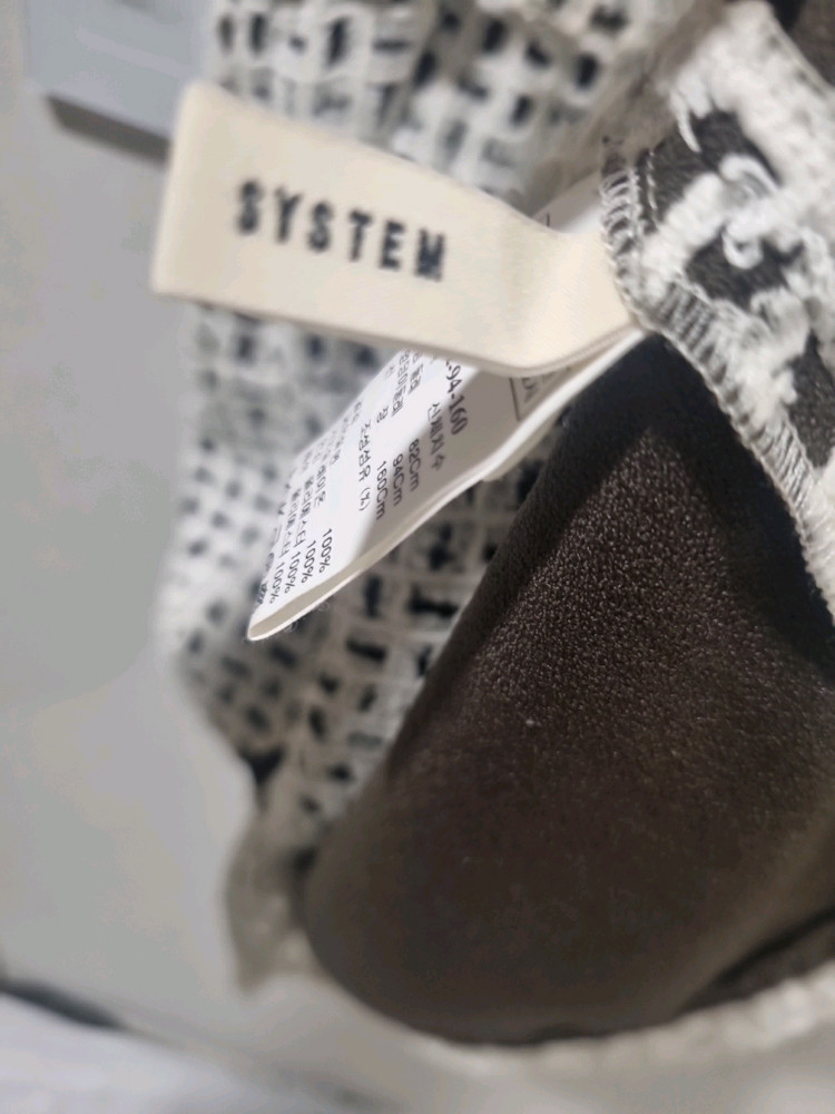 한섬 시스템 SYSTEM 화이트 레이스 원피스 55 이미지