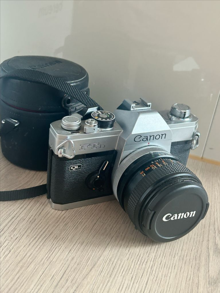 캐논 FTb QL 필름카메라 +Canon FD 28mm&50mm 렌즈2가지(가죽케이스포함) 이미지