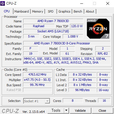 라이젠7800x3D 3060 DDR5 32기가 이미지