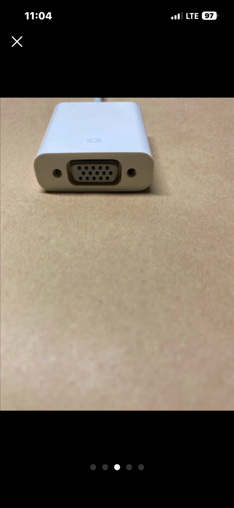 애플 a1307 USB-C to VGA 어댑터 이미지