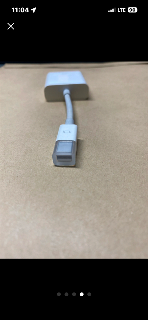 애플 a1307 USB-C to VGA 어댑터 이미지