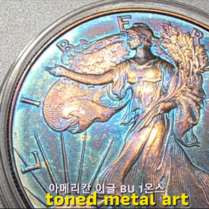 [토닝한 실버코인] 미국 조폐국 발행 2026 아메리칸 이글 1oz(1온스) 토닝된 은화 작품 팝니다 이미지