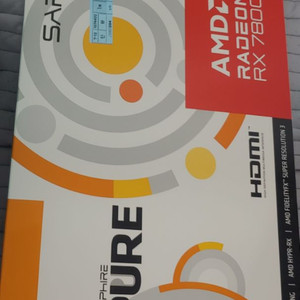 RX 7800 XT PURE WHITE 그래픽카드 박스풀셋 이미지