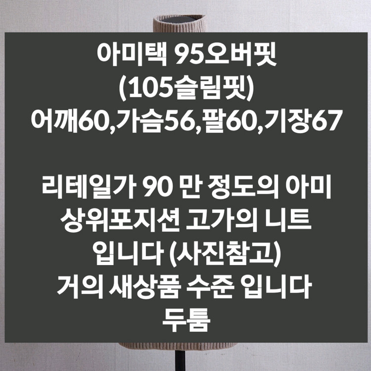 아미 목폴라 니트 95~105 이미지