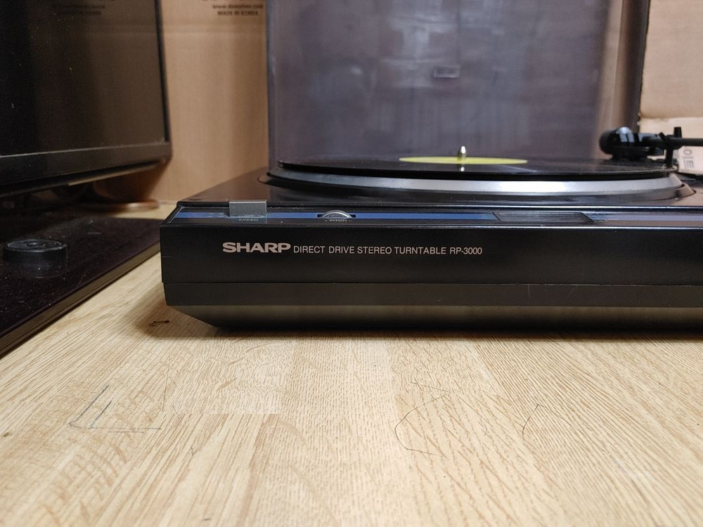 샤프 LP 턴테이블 RP 3000 (오디오 앰프 음향 이미지