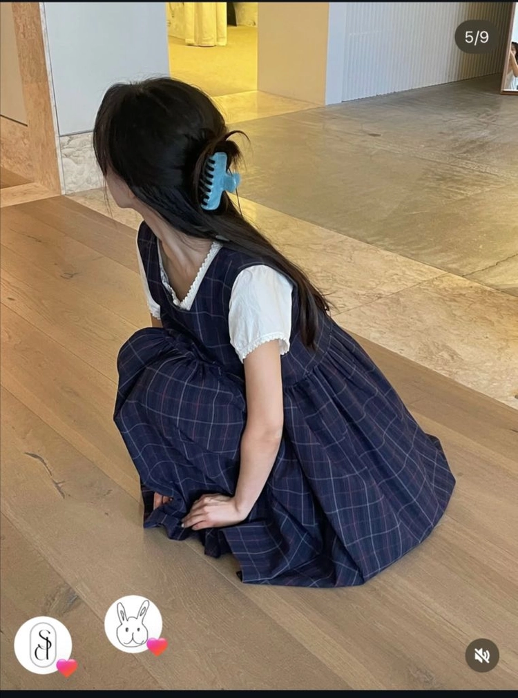스무드무드 체크 원피스 이미지