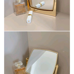 새제품)샤넬 뷰티 골드 등급 골드 메탈 거울 이미지