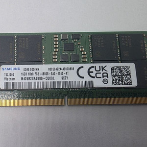 삼성전자 노트북용 DDR5 16GB 4800MHz 미사용 새제품 이미지