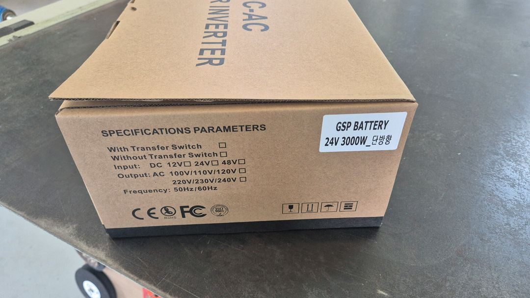 GSP 24v 3kW DC-AC 정현파 인버터 이미지