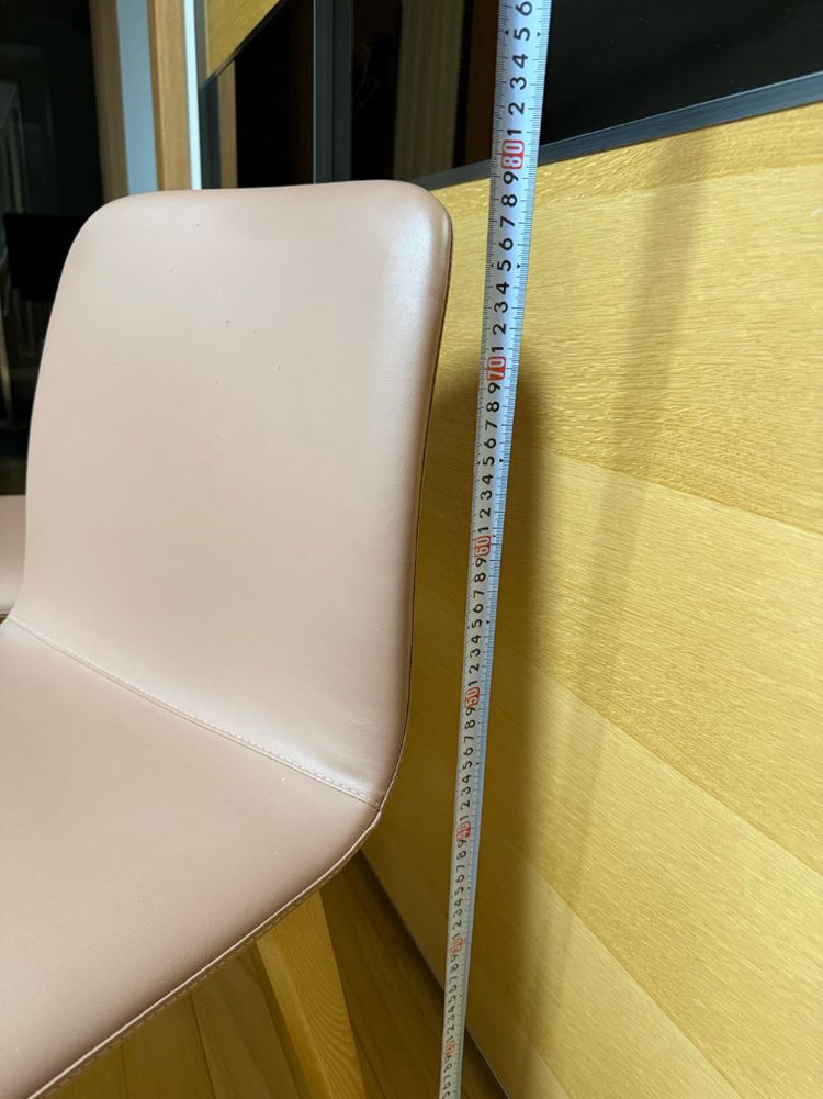 까사미아 신세계까사 의자 식탁 책상 부엌 키친 체어신세계까사 의자 2개입니다고급스러운 모던센츄리 원목베이스스티치 식 이미지