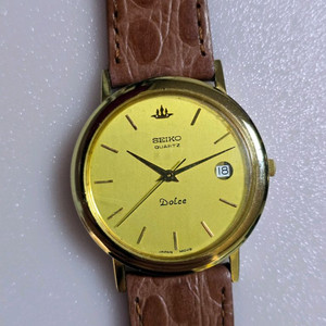 세이코 돌체(Seiko Dolce) 빈티지 금장 쿼츠 시계 이미지
