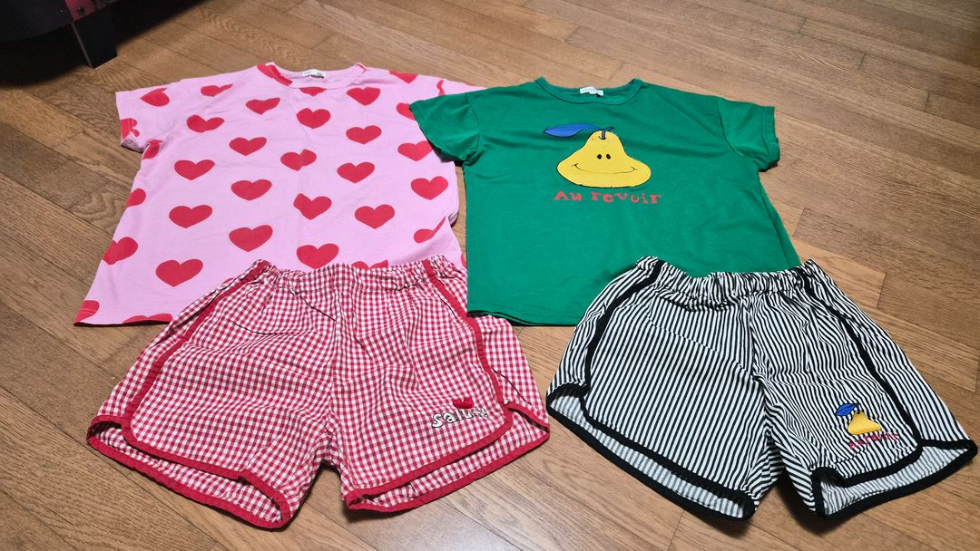 리미떼두두 25년 S/S 여름 셋업/상하복 3XL사이즈 2벌 일괄 이미지