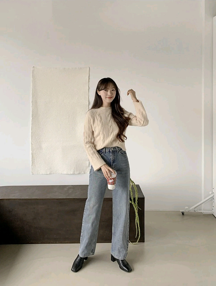 고고싱 루즈 오버 데님 팬츠 중청 XS / 니썸 베이델리 슬로우앤드 데일리쥬 블랙업 에드모어 매니크 어텀 바온 이미지