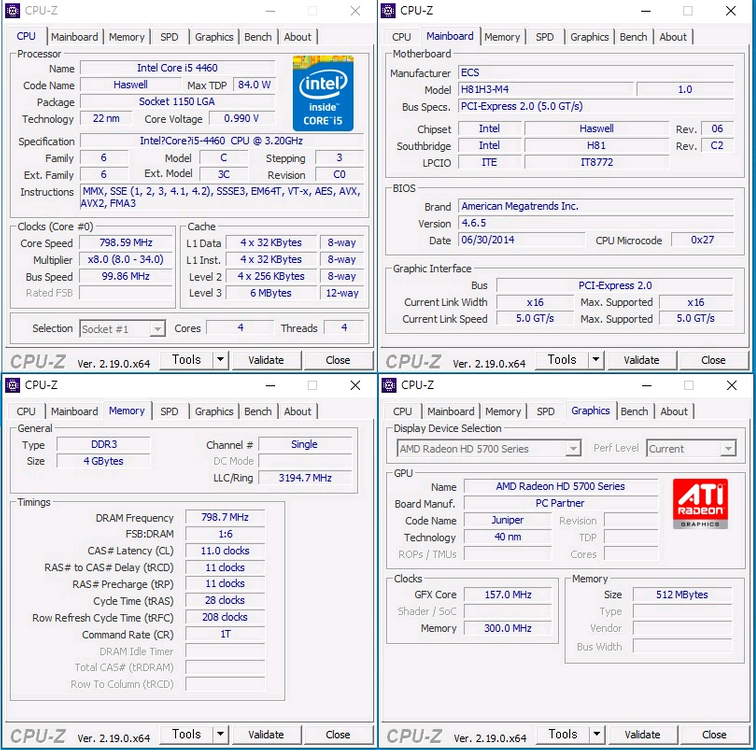 사무용 / 인강용 조립 컴퓨터 i5 4460 이미지