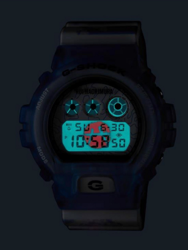 지샥 G-SHOCK DW-6900RH 루이 하치무라 콜라보 시계 이미지