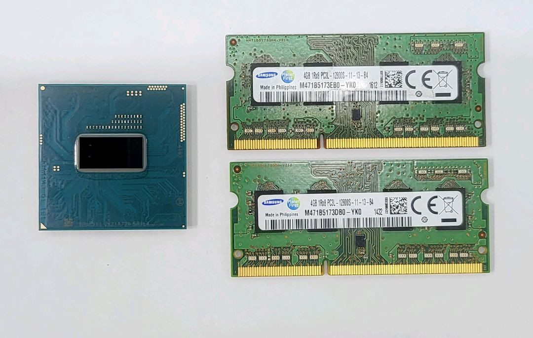 노트북 CPU 인텔 i5-4210M + 삼성 노트북용 램 DDR3L 4GB 2개 (총 8GB) 일괄 이미지