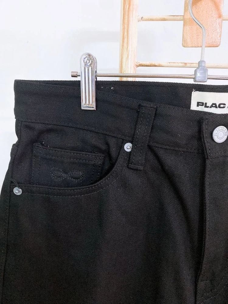 (31인치)PLAC/MERGO플랙머고남자블랙데님바지 이미지