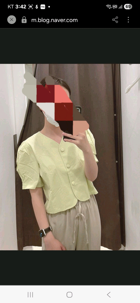 에잇세컨즈 여리퍼프 크롭 숏 블라반팔자켓 이미지