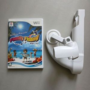 닌텐도 wii 정품 낚시콘 + 패밀리피싱 게임시디 이미지