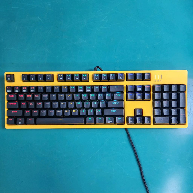 앱코 HACKER K660S 카일 광축 게이밍 키보드 (노란색 바디) 다량 보유 1개당 이미지