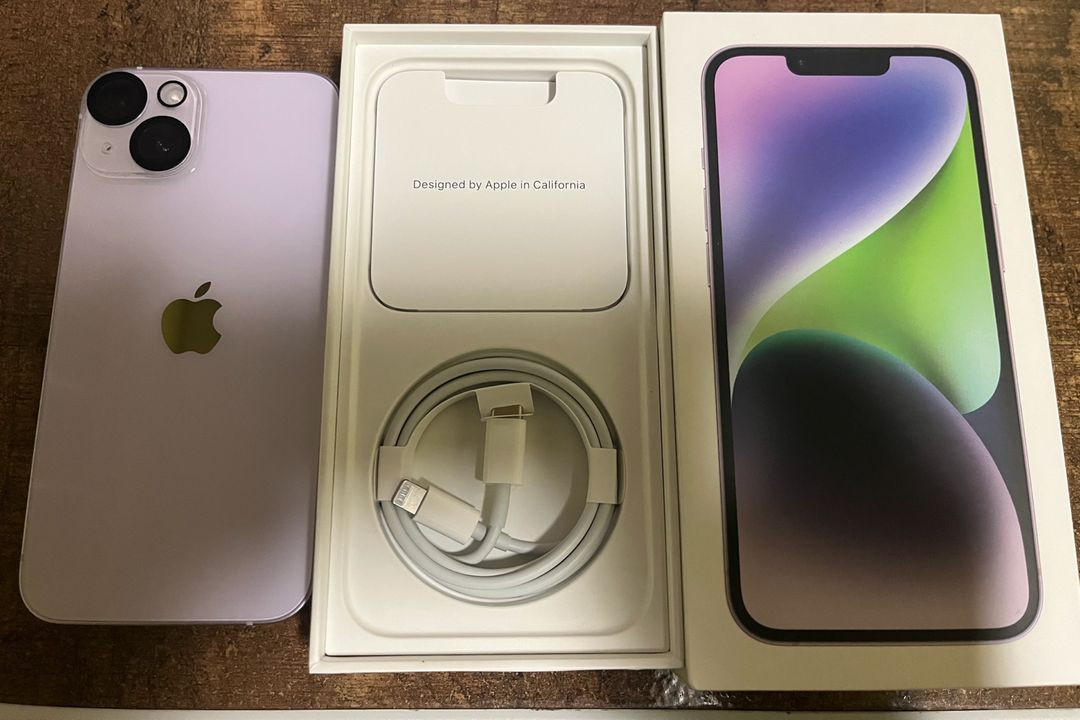 아이폰 14 퍼플 128gb 거의 새제품 풀박스 판매합니다. 이미지