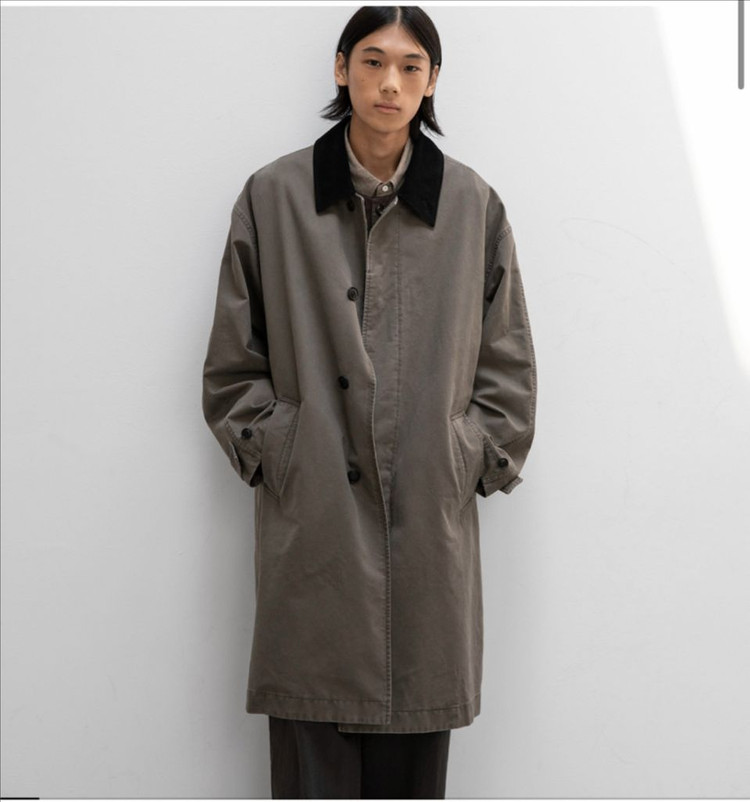 어나더오피스25fwBonjour Mac Coat (Gray mocha)01판매 이미지