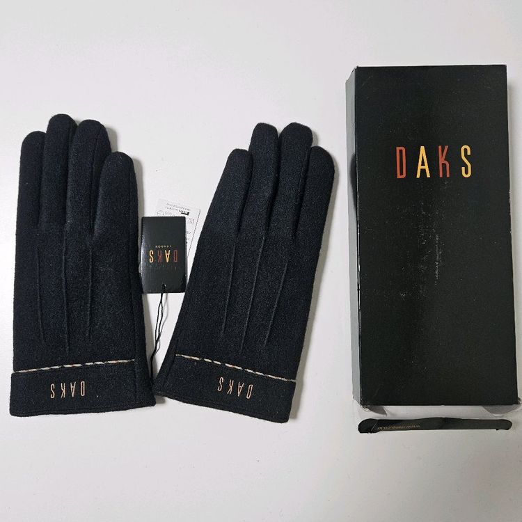 DAKS 고급스런 닥스 여성 모 장갑 블랙 새상품 이미지