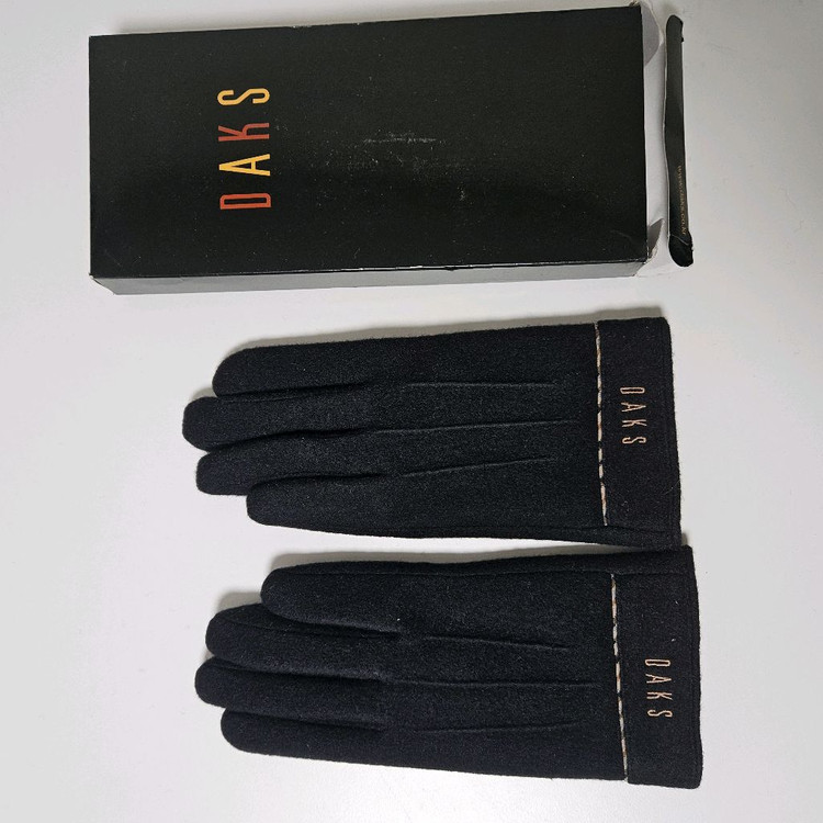 DAKS 고급스런 닥스 여성 모 장갑 블랙 새상품 이미지