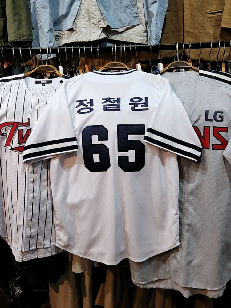 (L) 두산베어스 야구져지 반팔 정철원 마킹 유니폼 이미지