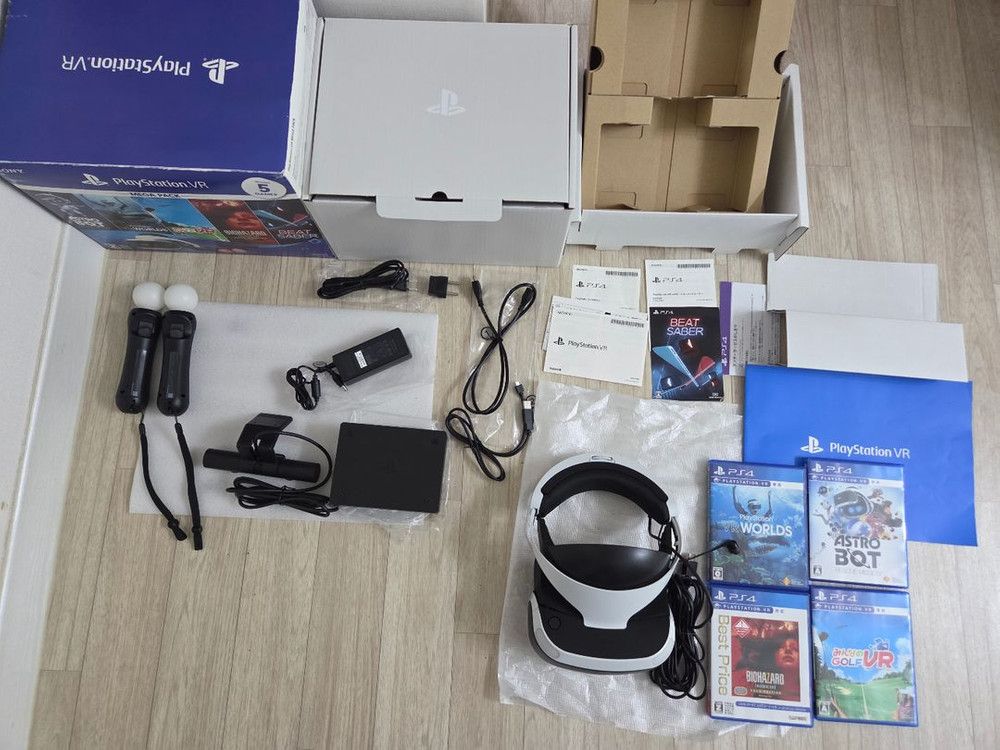 sony PS4PRO VR 메가 팩(게임4개 포함) 팝니다. 이미지