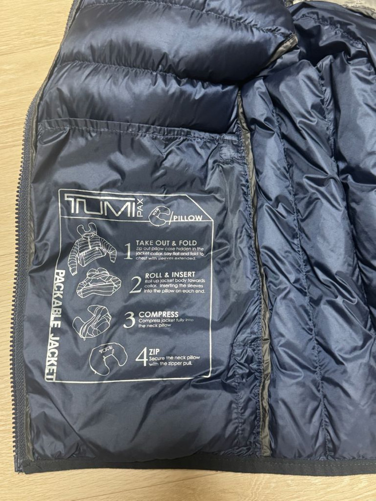 투미 Tumi 패커블 경량패딩 네이비 xl 이미지