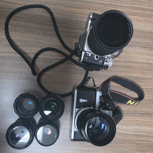 니콘F 필름카메라 + 니콘 DF dslr 이미지
