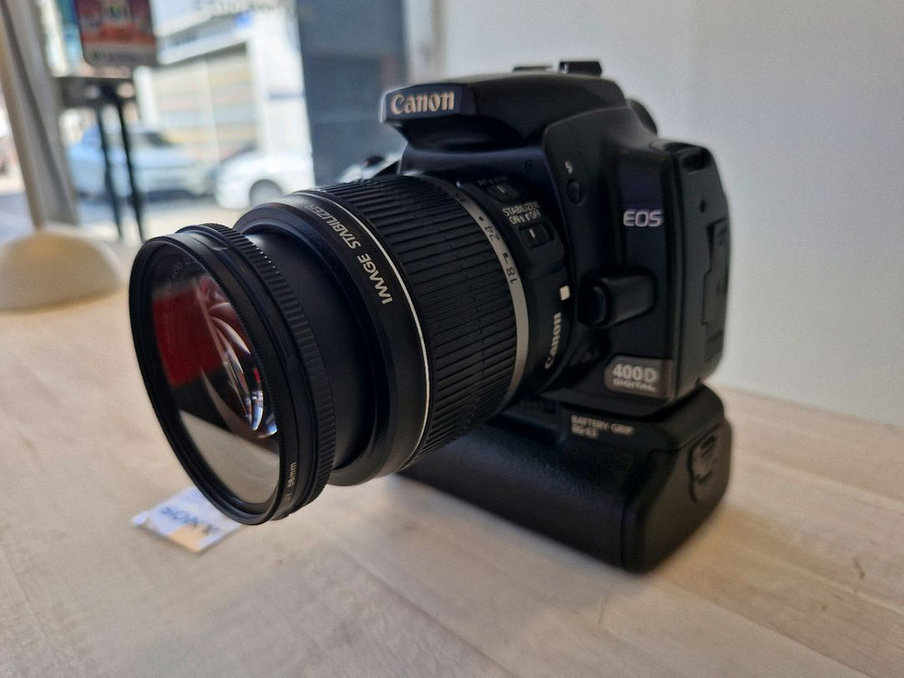 [A급] 캐논 EOS 400D DSLR 카메라 +정품세로그립+18-55mm렌즈+정품가방(클리닝완료) 이미지