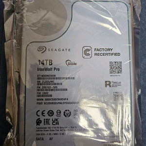 Seagate IronWolf PRO 14TB NAS HDD SATA 미개봉 하드 이미지