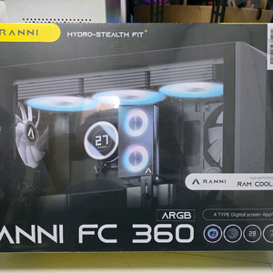 Ranni FC 360 ARGB 수냉쿨러 블랙 이미지