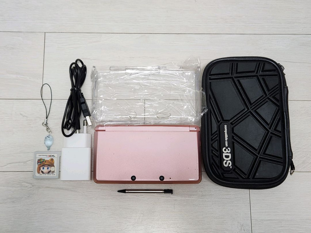 포켓뱅크,특별체험판등) 닌텐도 3DS 핑크셋트 판매합니다 이미지