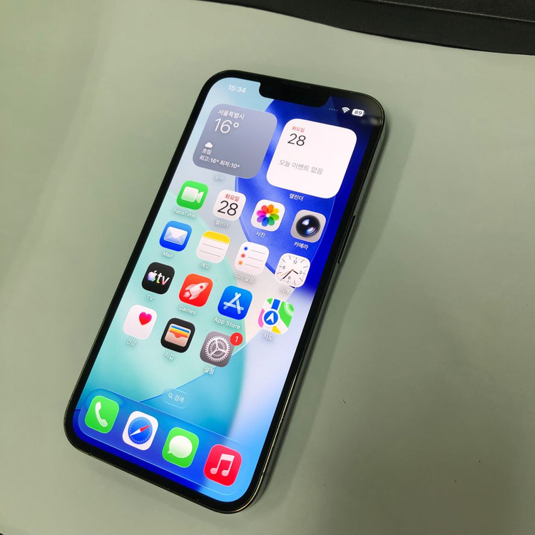 아이폰13PRO 256GB 그린 중고폰 배터리100% 메인폰 서브폰 204411 이미지