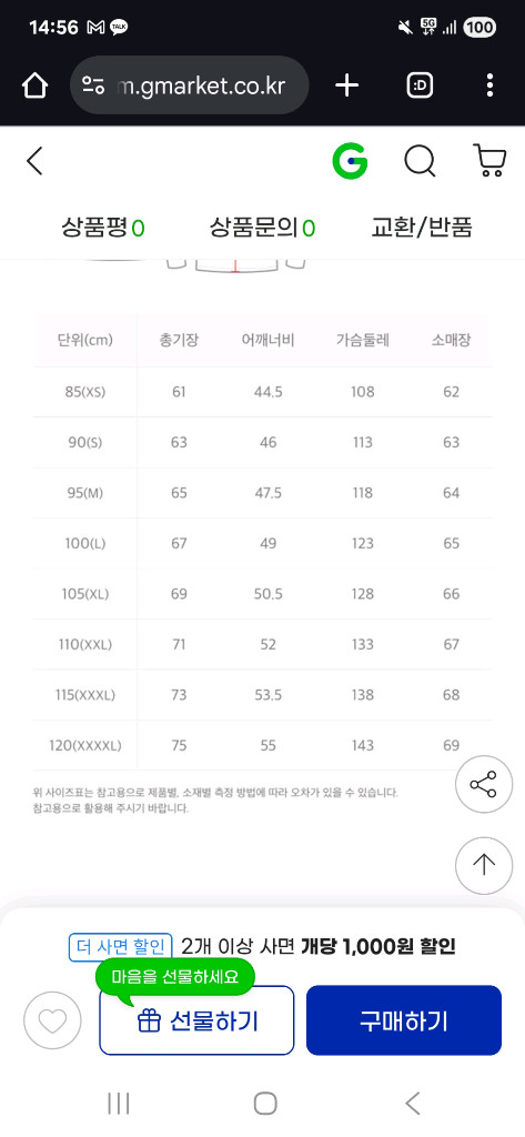 내셔널지오그래픽 네오 하이넥 경량 다운 패딩 L 2개, XXL 1개 판매 이미지