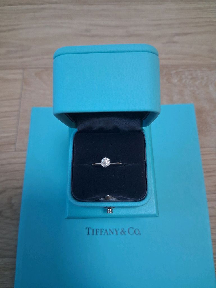 티파니 0.34ct/3.4부 다이아 플래티늄 반지 이미지