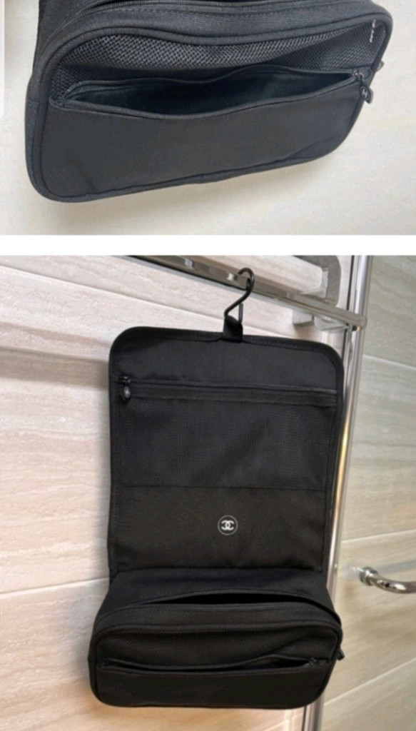 새제품)샤넬 블랙 트래블 행거 파우치 이미지