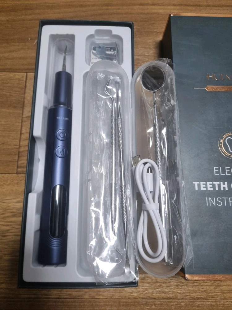 HULMAY 전동 치석 제거기 T8 블루 새상품 이미지